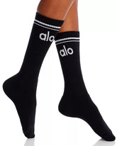 Unisex Throwback Sock - Black